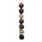 7 Pack 1.5" Burgundy, Red & Gold Shatterproof Ball Ornaments by Ashland®
